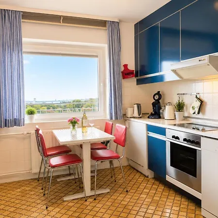 شقة Strandhochhaus Whg 80 81 Seesicht كوكسهافن